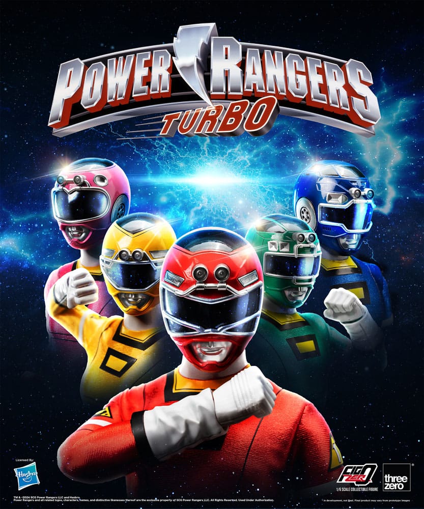 Power Rangers Turbo FigZero Actionfiguren 1/6 5er-Pack Turbo Power Rangers 30 cm
