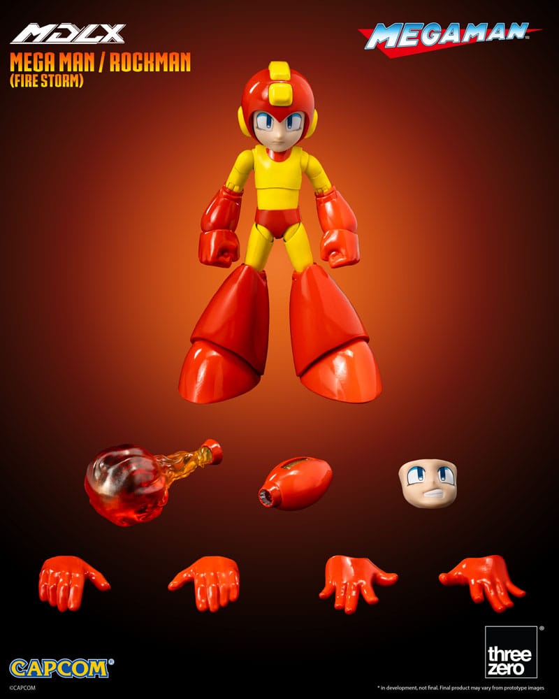 Mega Man MDLX Actionfigur Mega Man / Rockman (Fire Storm) 10 cm
