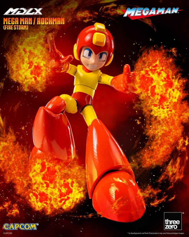 Mega Man MDLX Actionfigur Mega Man / Rockman (Fire Storm) 10 cm