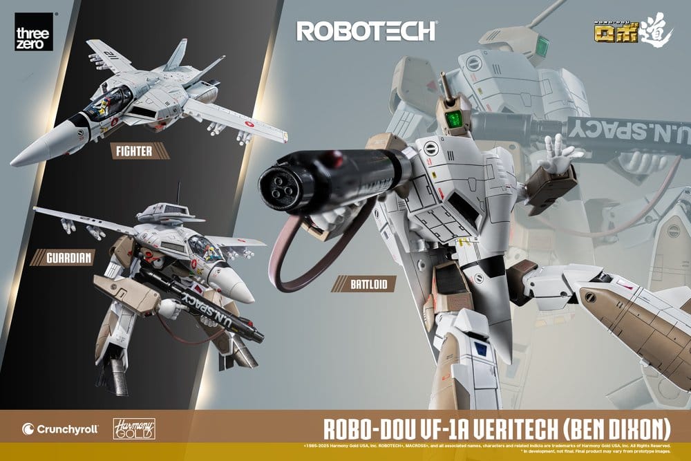 Robotech Actionfigur ROBO-DOU VF-1A Veritech (Ben Dixon) 20 cm
