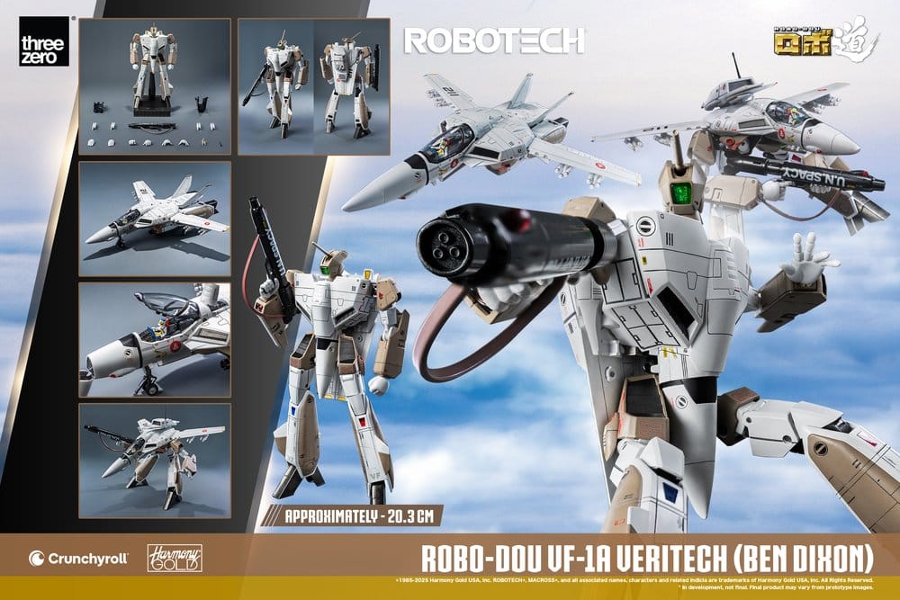 Robotech Actionfigur ROBO-DOU VF-1A Veritech (Ben Dixon) 20 cm