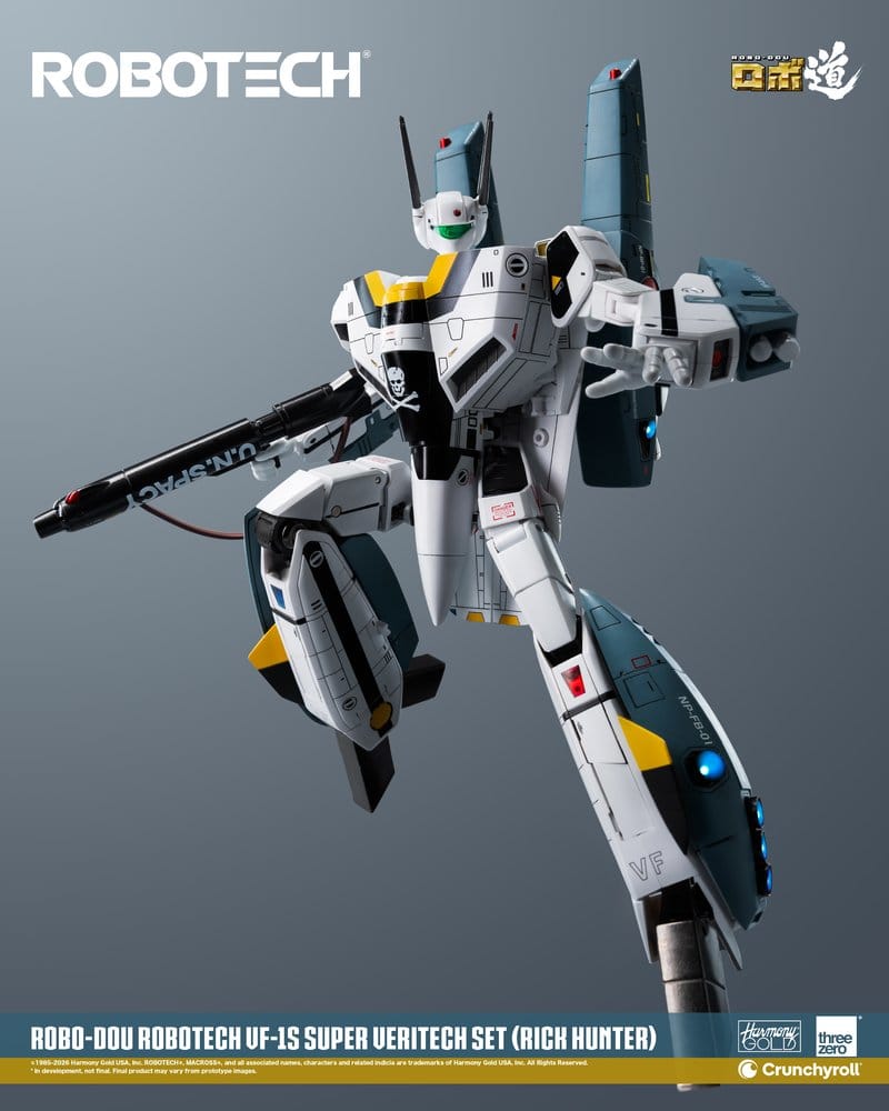Robotech Robo-Dou Actionfigur VF-1S Super Veritech Set (Rick Hunter) 20 cm