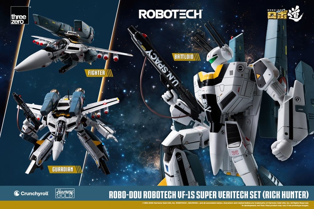 Robotech Robo-Dou Actionfigur VF-1S Super Veritech Set (Rick Hunter) 20 cm