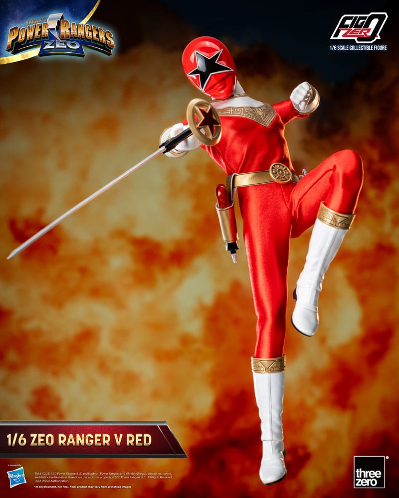 Power Rangers Zeo FigZero Actionfigur 1/6 Ranger V Red 30 cm