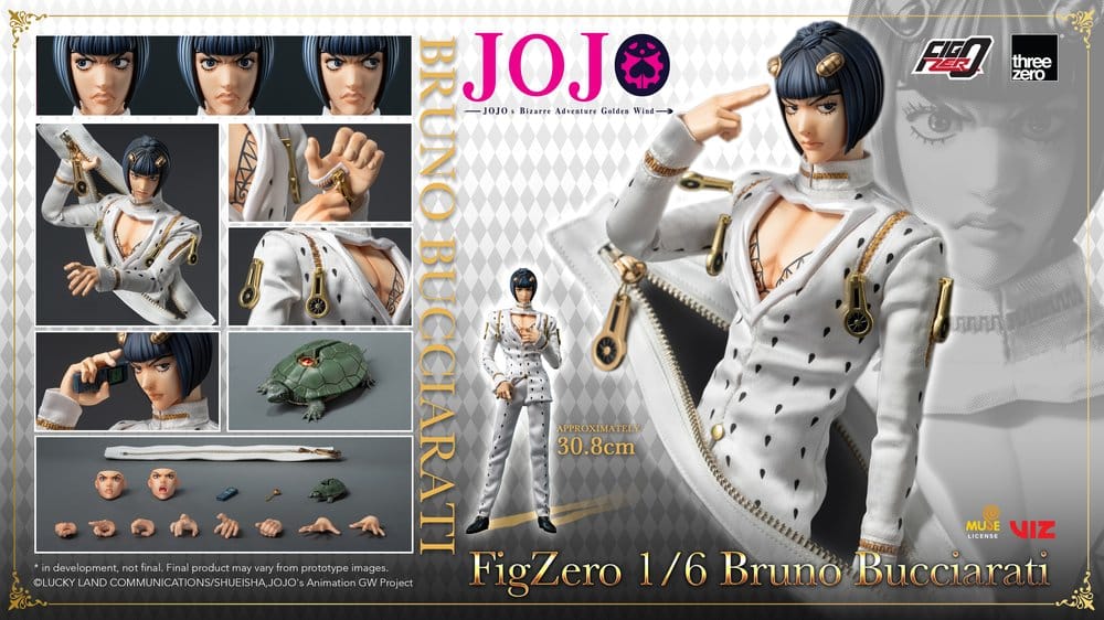 Jojo's Bizarre Adventure: Golden Wind FigZero Actionfigur 1/6 Bruno Bucciarati 31 cm