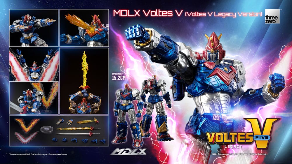 Voltes V MDLX Actionfigur Voltes V (Voltes V Legacy Version) 15 cm