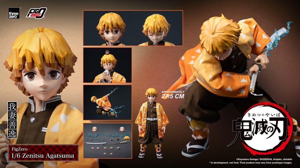 Demon Slayer: Kimetsu no Yaiba FigZero Actionfigur 1/6 Zenitsu Agatsuma 28 cm