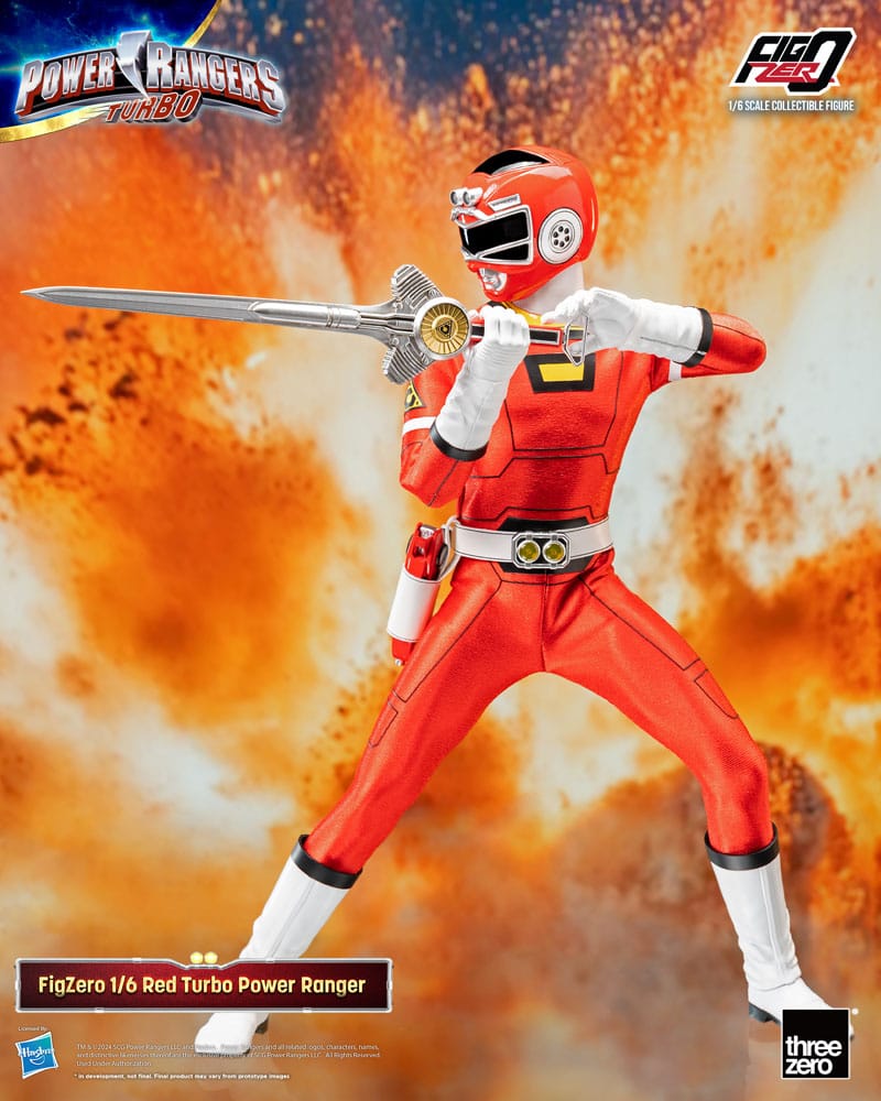 Power Rangers Turbo FigZero Actionfigur 1/6 Red Turbo Power Ranger 30 cm     