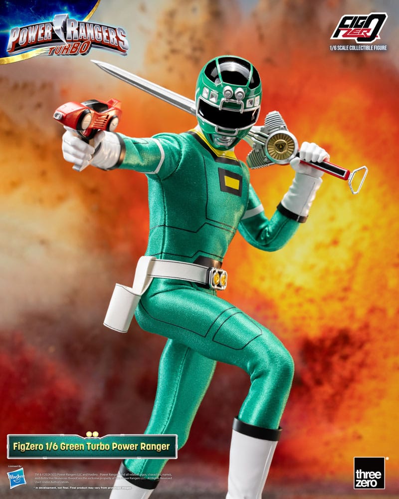 Power Rangers Turbo FigZero Actionfigur 1/6 Green Turbo Power Ranger 30 cm  