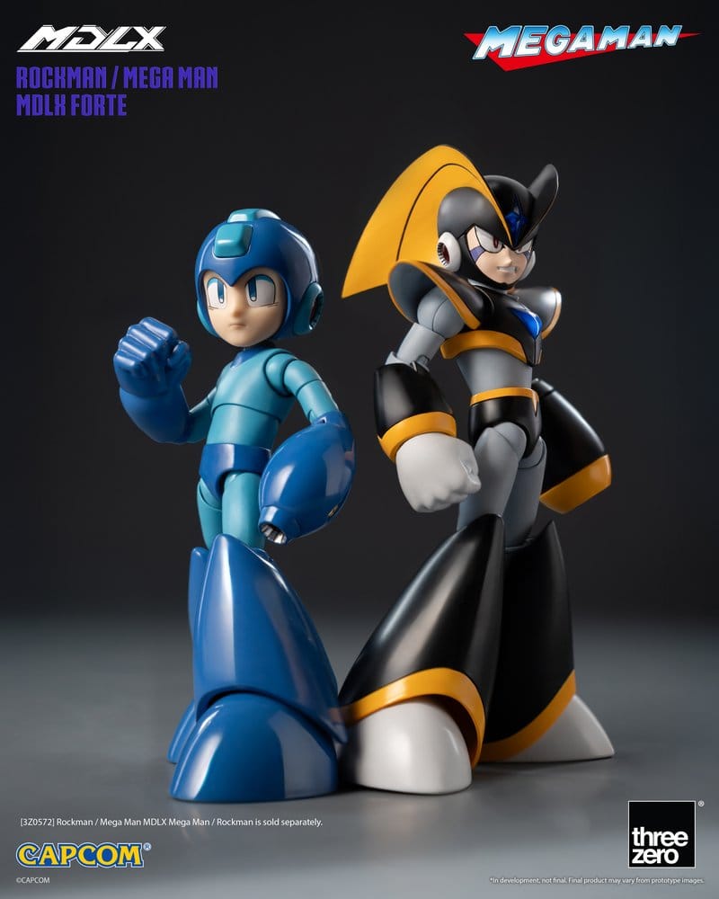 Mega Man MDLX Actionfigur Rockman / Mega Man Forte 10 cm