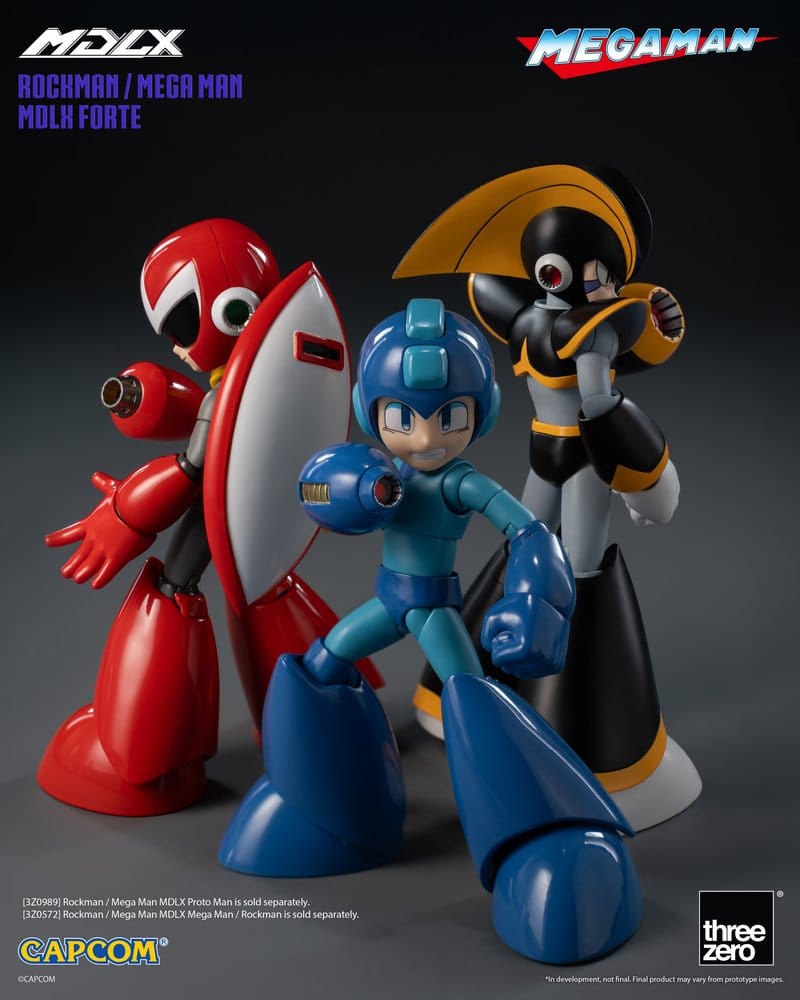 Mega Man MDLX Actionfigur Rockman / Mega Man Forte 10 cm