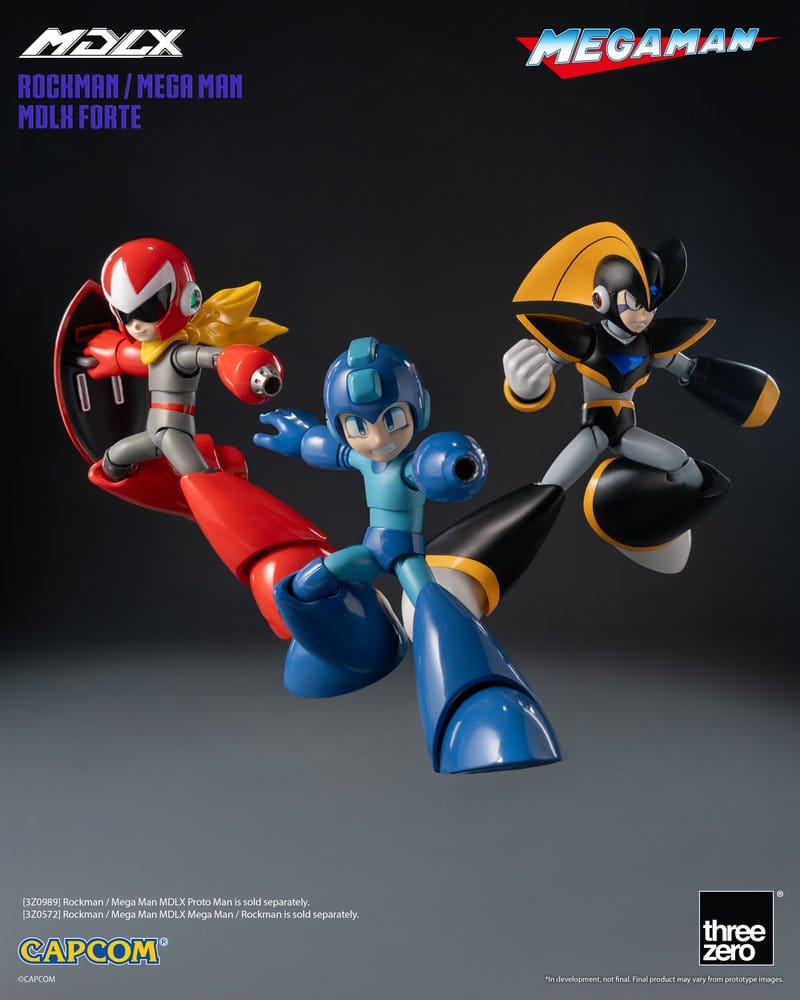 Mega Man MDLX Actionfigur Rockman / Mega Man Forte 10 cm