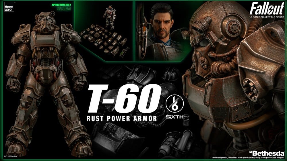 Fallout Actionfigur 1/6 T-60 Rust Power Armor