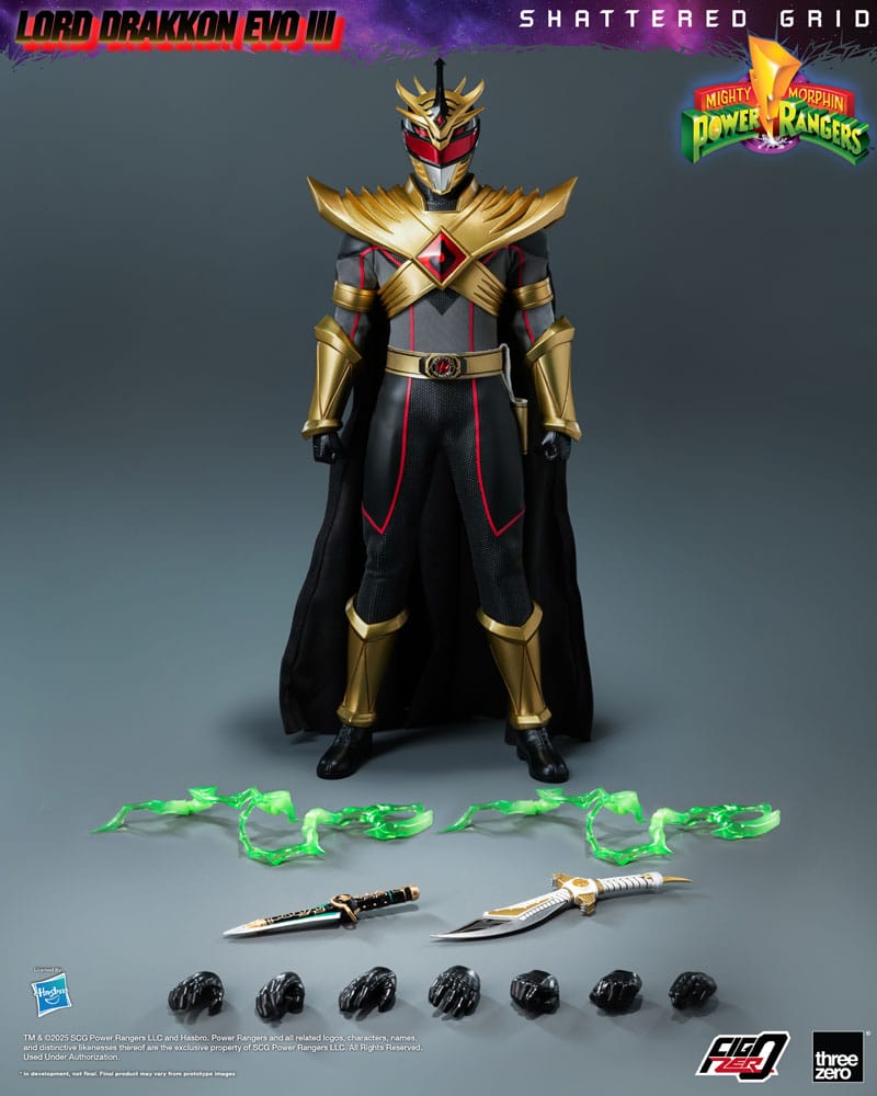 Mighty Morphin Power Rangers Shattered Grid FigZero Actionfigur 1/6 Lord Drakkon Evo III 30cm 