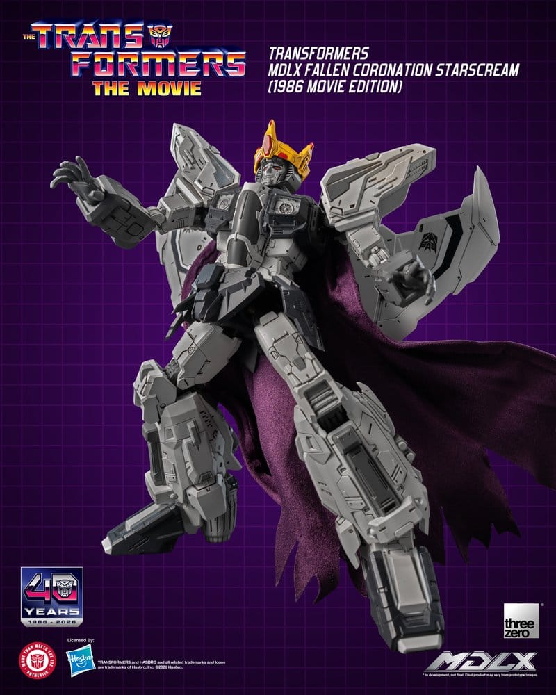 Transformers MDLX Actionfigur Fallen Coronation Starscream (1986 Movie Edition) 20 cm