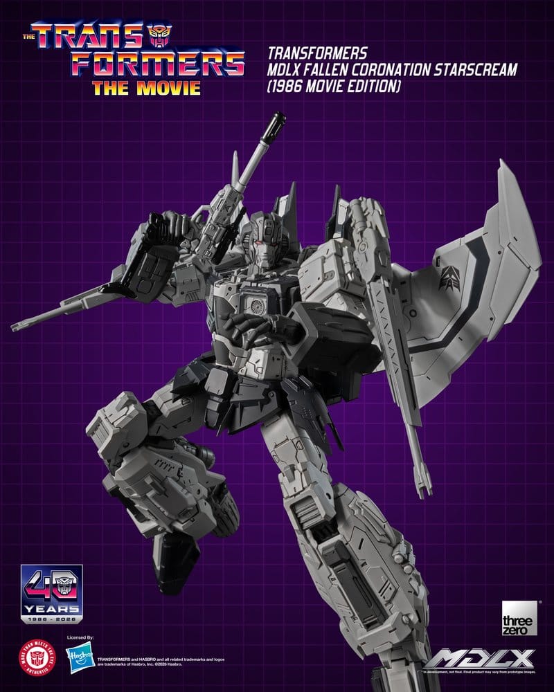 Transformers MDLX Actionfigur Fallen Coronation Starscream (1986 Movie Edition) 20 cm