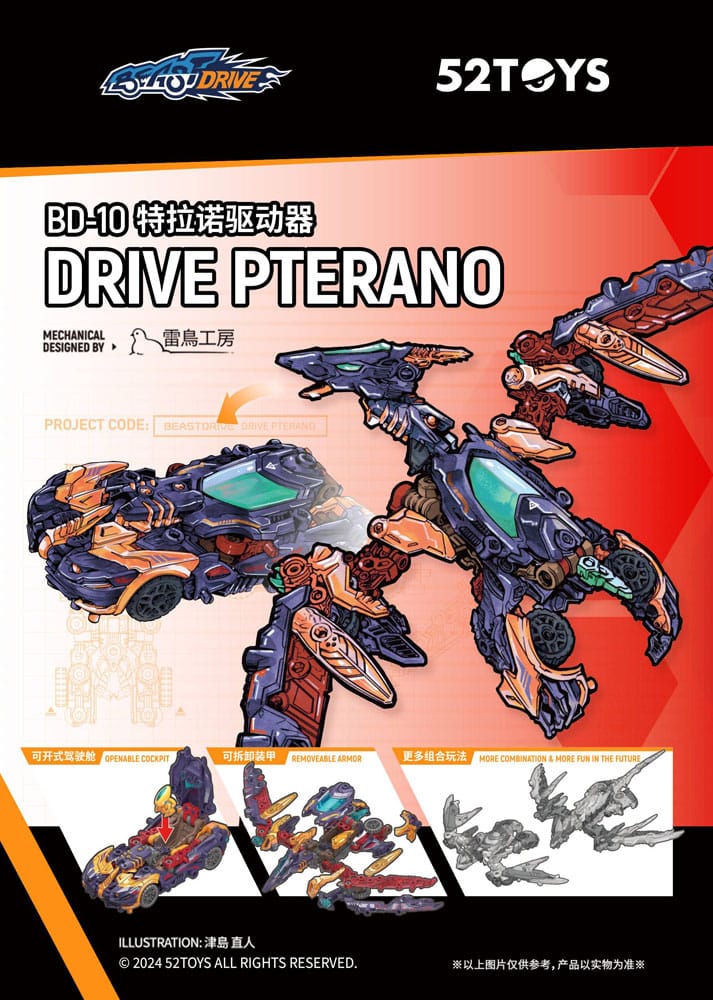 Beastbox Figuren BD-10 Drive Pterano 11 cm 