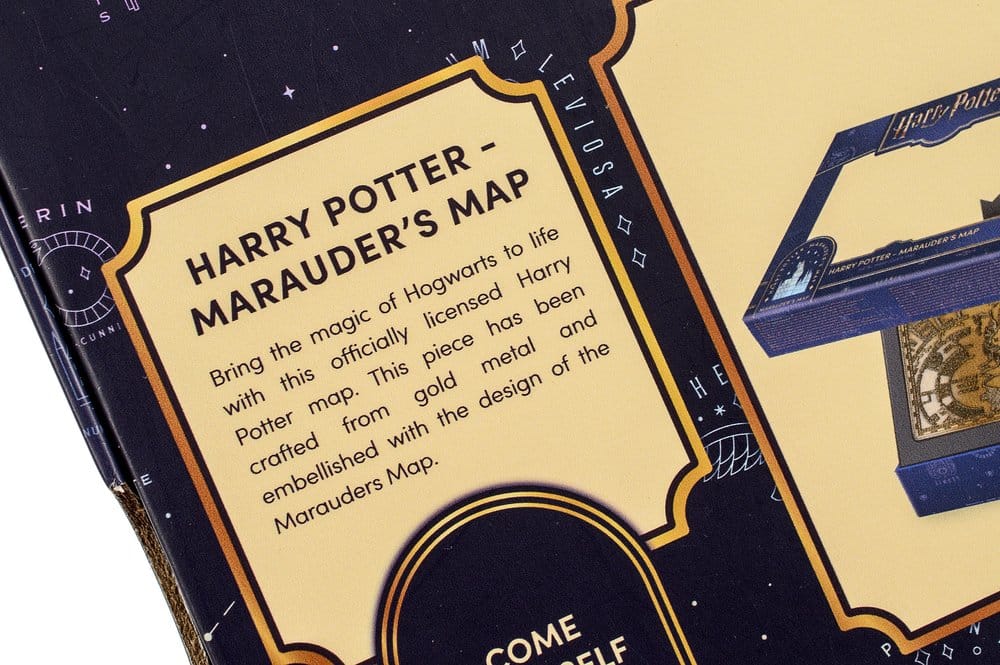 Harry Potter Replik Marauder's Map Metal Map 15 cm