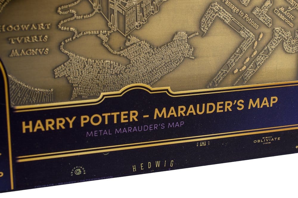 Harry Potter Replik Marauder's Map Metal Map 15 cm