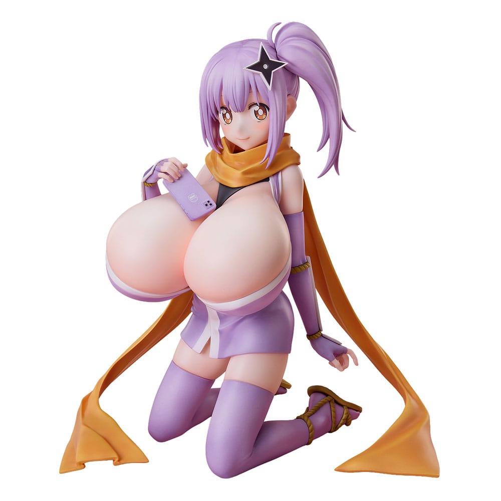 A Ninja and an Assassin Under One Roof PVC Statue 1/4 Diecut Sticker Satoko Kusagakure Huge-Breasted Ver. 23 cm   