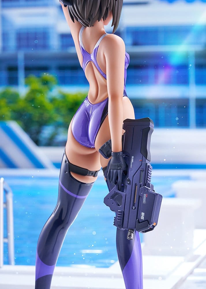 Arms Note PVC Figur 1/7 Buchou-chan of the Swimming Club Purple Swimsuit Ver. 22 cm