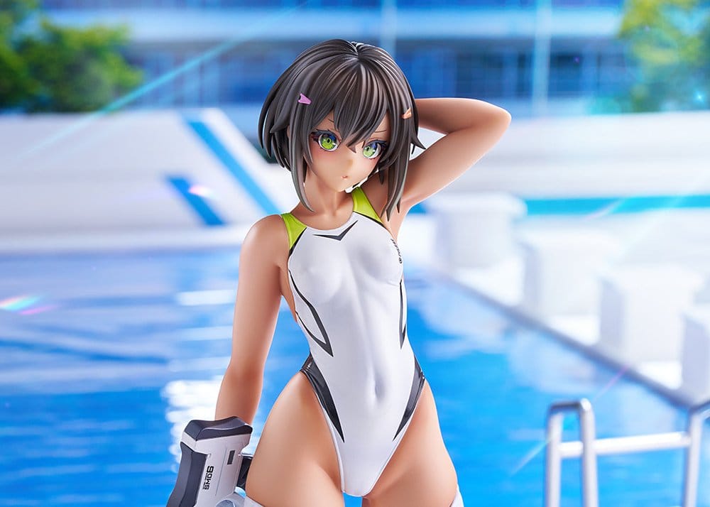 Arms Note PVC Figur 1/7 Buchou-chan of the Swimming Club White Swimsuit Ver. 22 cm
