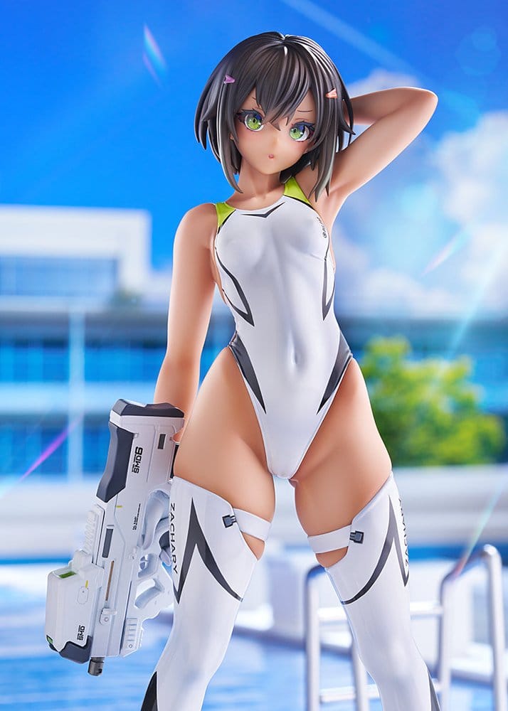 Arms Note PVC Figur 1/7 Buchou-chan of the Swimming Club White Swimsuit Ver. 22 cm