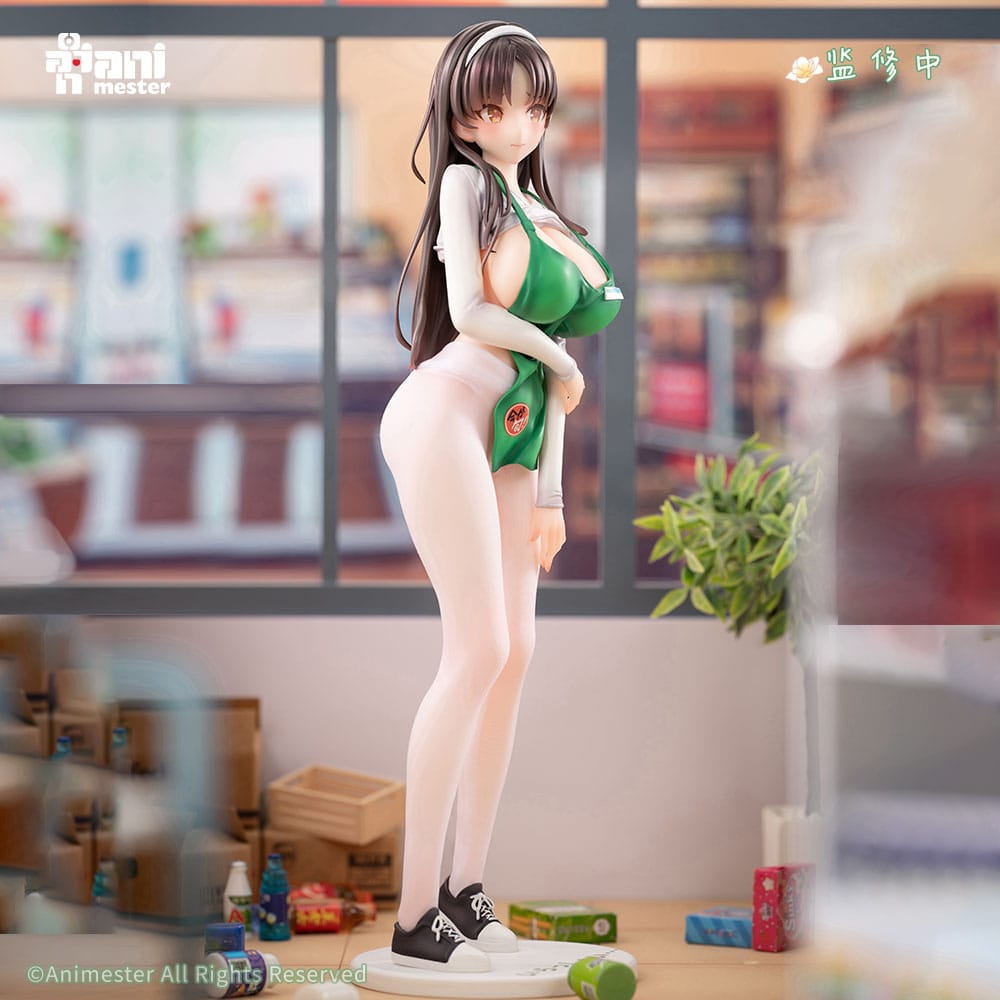 Original Character Statue 1/6 First Business! Mari Hanamiya the Gentle Shop Assistant illustration by POPQN 28 cm  
