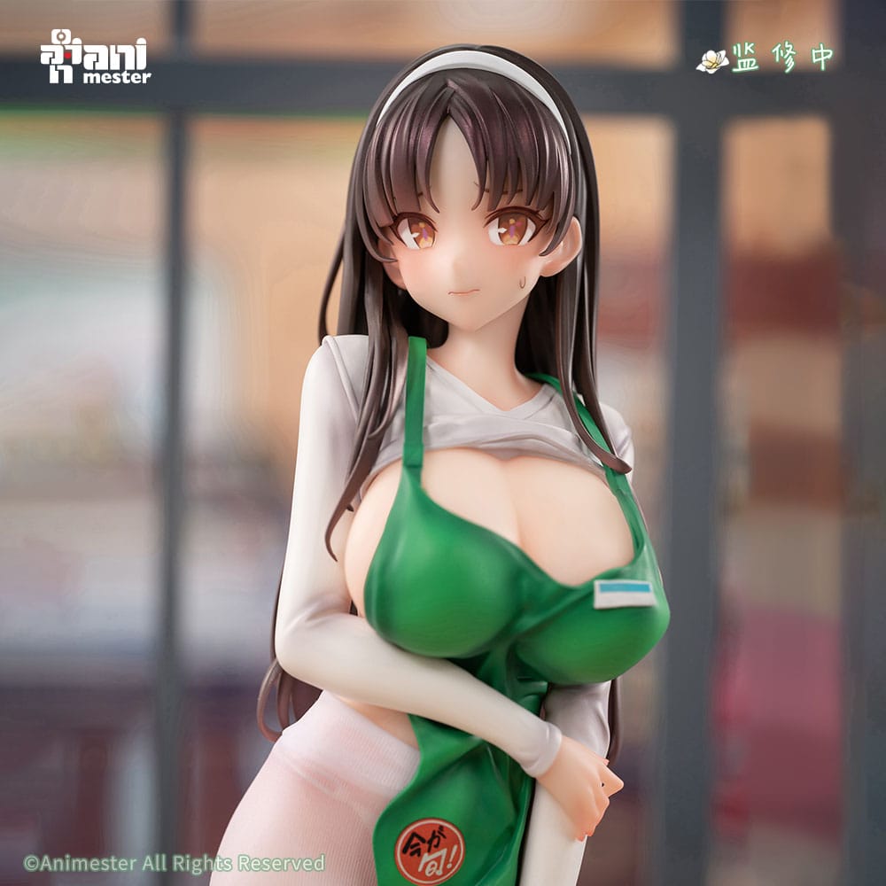 Original Character Statue 1/6 First Business! Mari Hanamiya the Gentle Shop Assistant illustration by POPQN 28 cm  