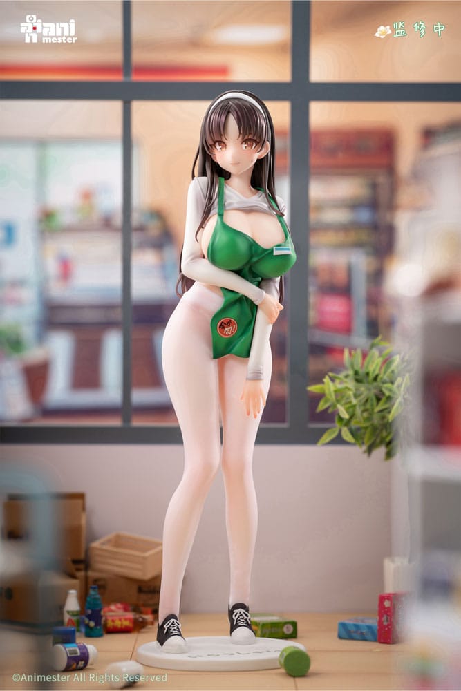 Original Character Statue 1/6 First Business! Mari Hanamiya the Gentle Shop Assistant illustration by POPQN 28 cm  