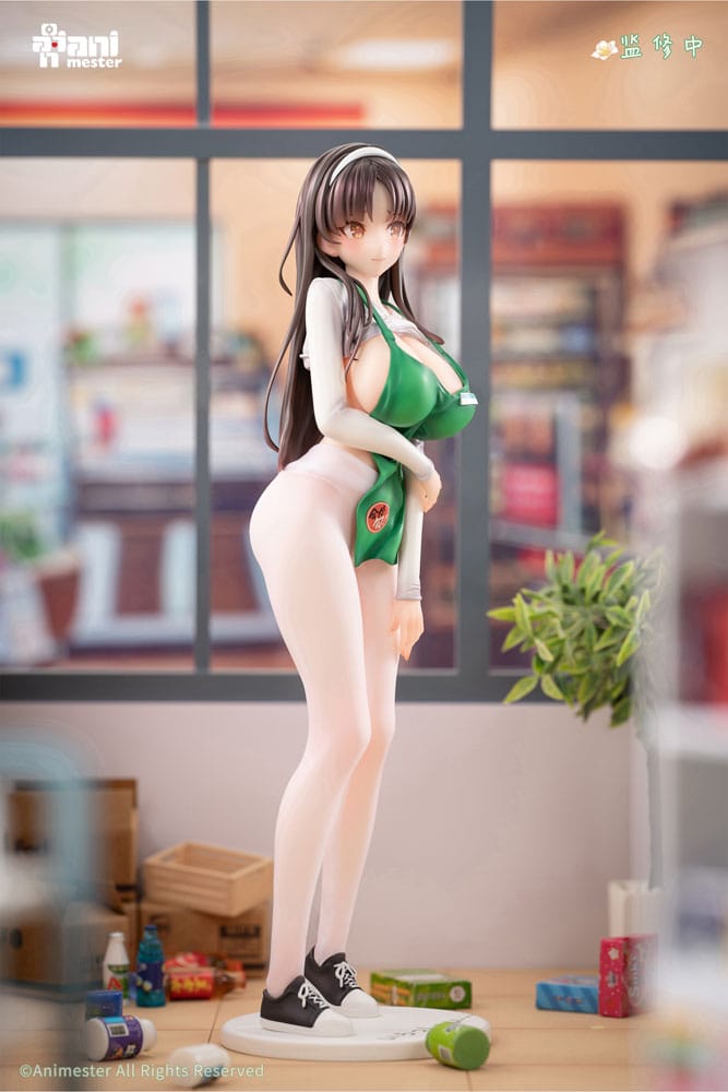 Original Character Statue 1/6 First Business! Mari Hanamiya the Gentle Shop Assistant illustration by POPQN 28 cm  