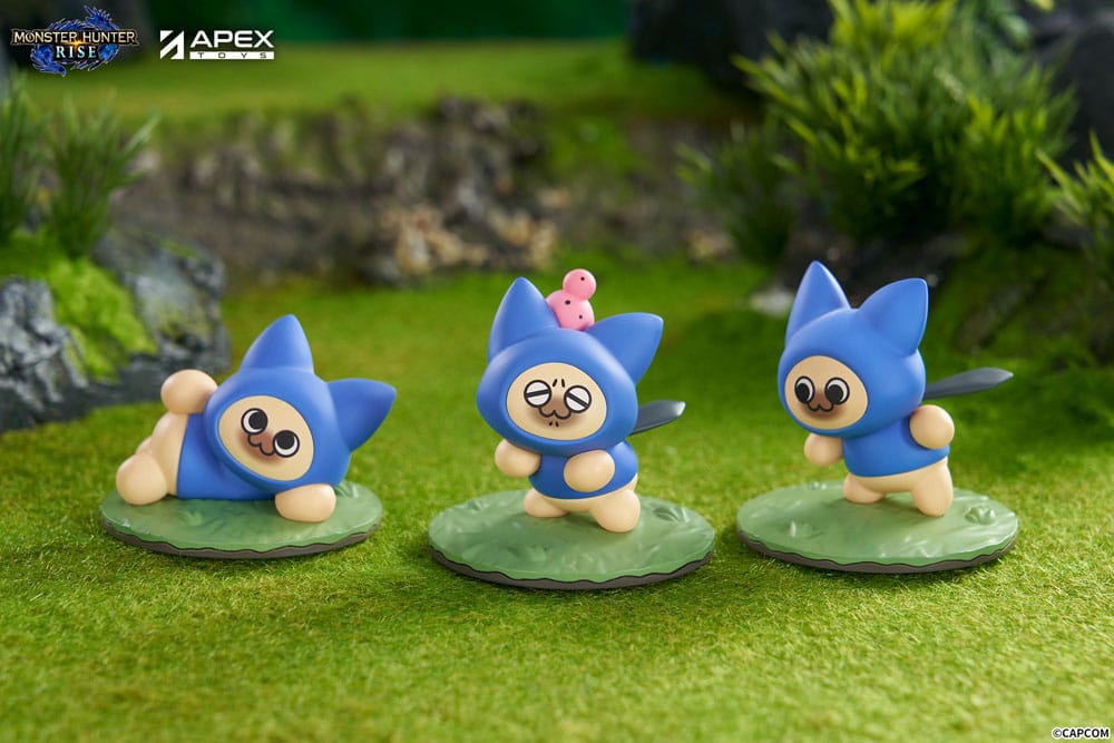Monster Hunter Rise Sammelfiguren 6er-Pack Felyne Cat 