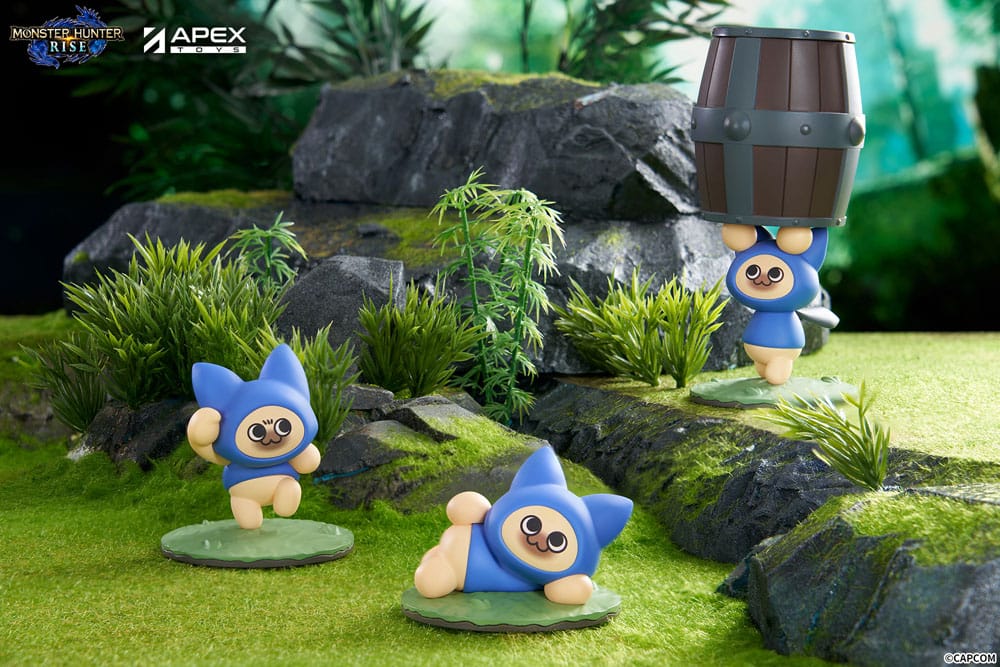 Monster Hunter Rise Sammelfiguren 6er-Pack Felyne Cat 