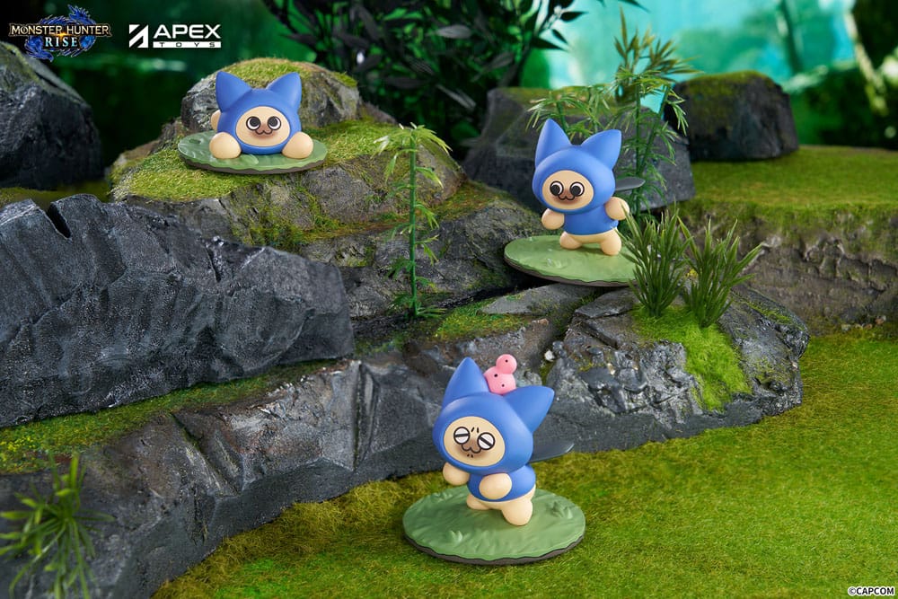 Monster Hunter Rise Sammelfiguren 6er-Pack Felyne Cat 