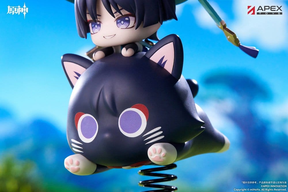 Genshin Impact Chibi Chara Yurayura Stand PVC Figur Wanderer 11 cm