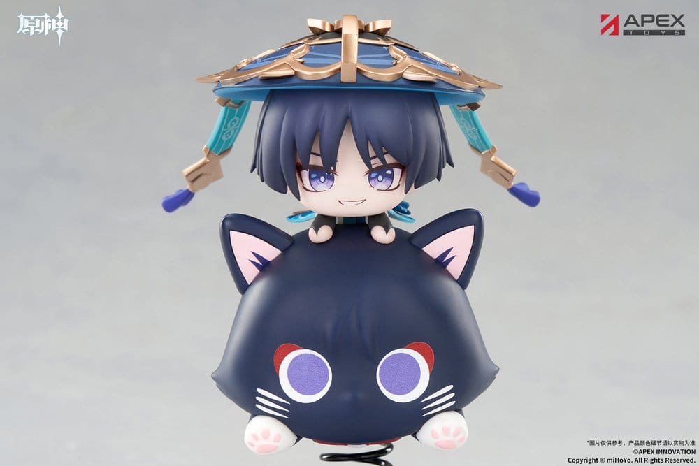 Genshin Impact Chibi Chara Yurayura Stand PVC Figur Wanderer 11 cm