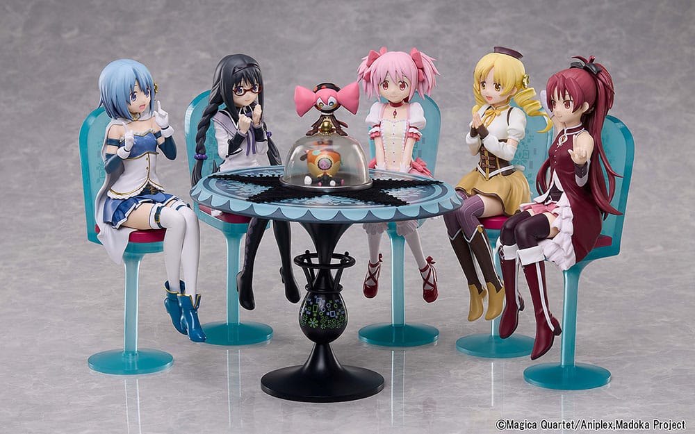 Puella Magi Madoka Magica The Movie: Rebellion PVC Statue Tea Party Cake Song Ver. Set 18 cm     