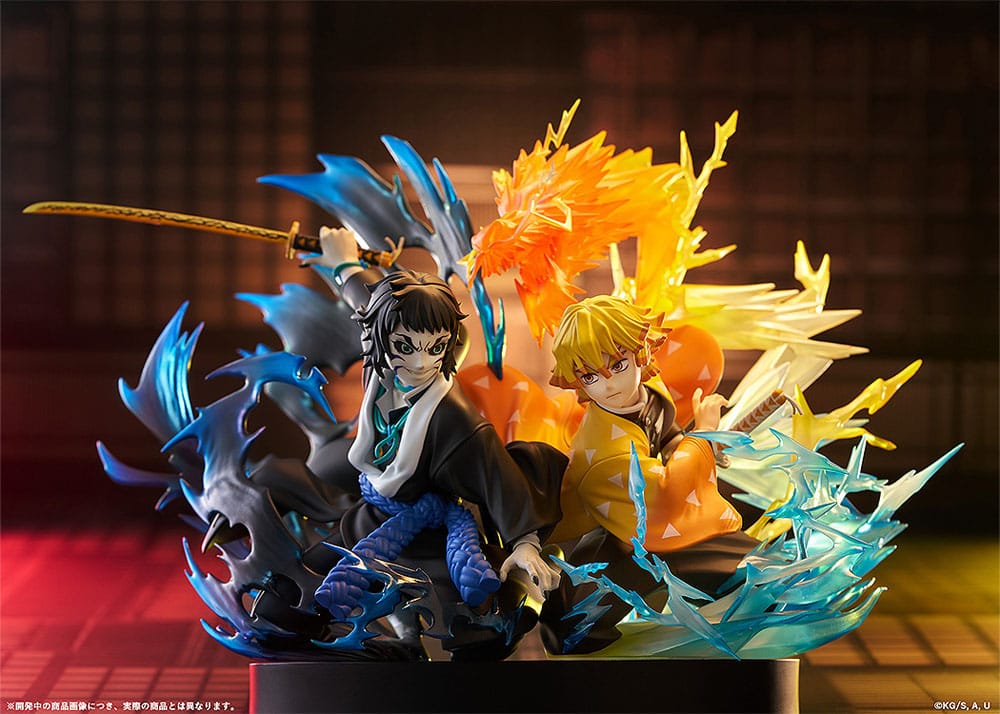 Demon Slayer: Kimetsu no Yaiba PVC Statue Zenitsu Agatsuma & Kaigaku 15 cm    