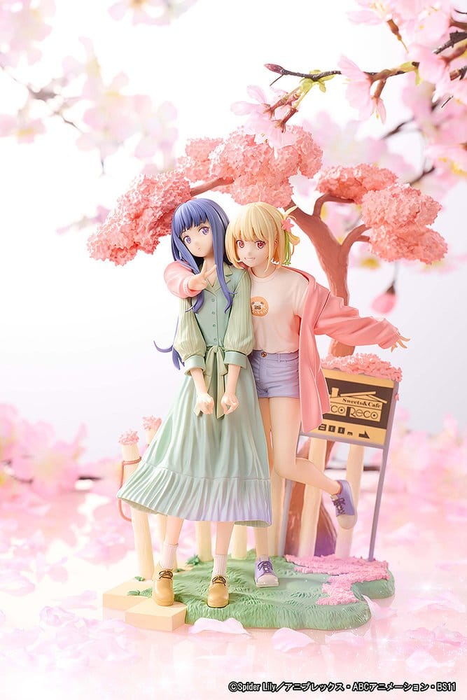 Lycoris Recoil PVC Figuren 2er-Pack Chisato Nishikigi & Takina Inoue Spring Ver. 25 cm