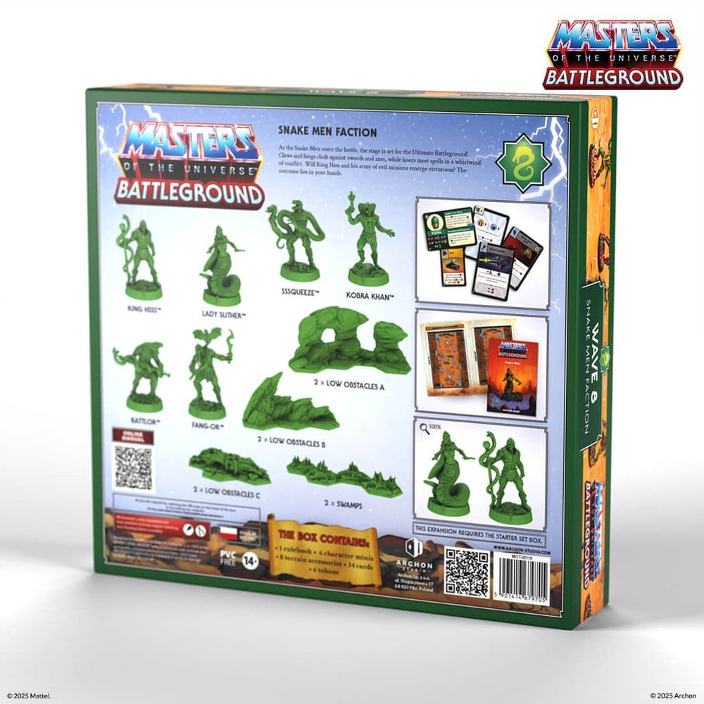 Masters of the Universe: Battleground Miniaturenspiel Wave 8: Snake Men Faction *Deutsche Version*