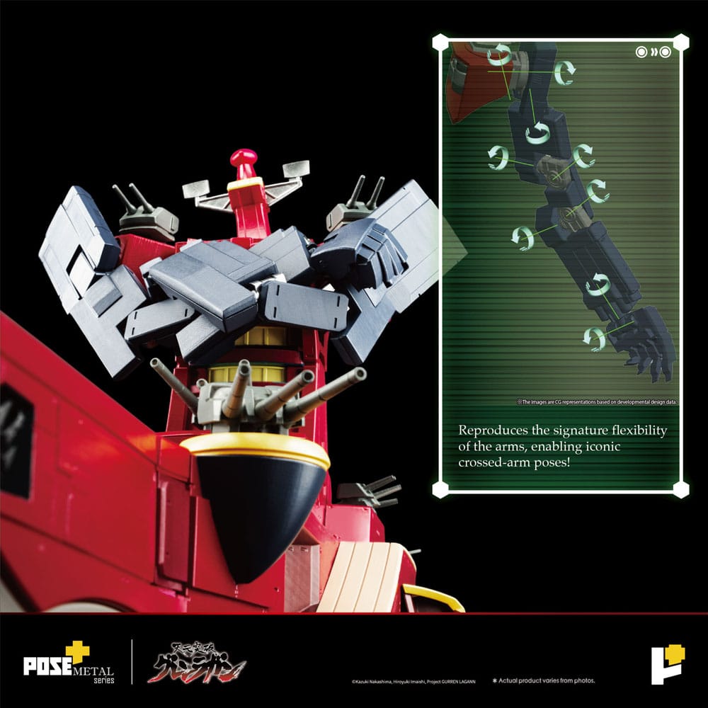 Tengen Toppa Gurren Lagann POSE+METAL series Statue Dai-Gurren 33 cm       