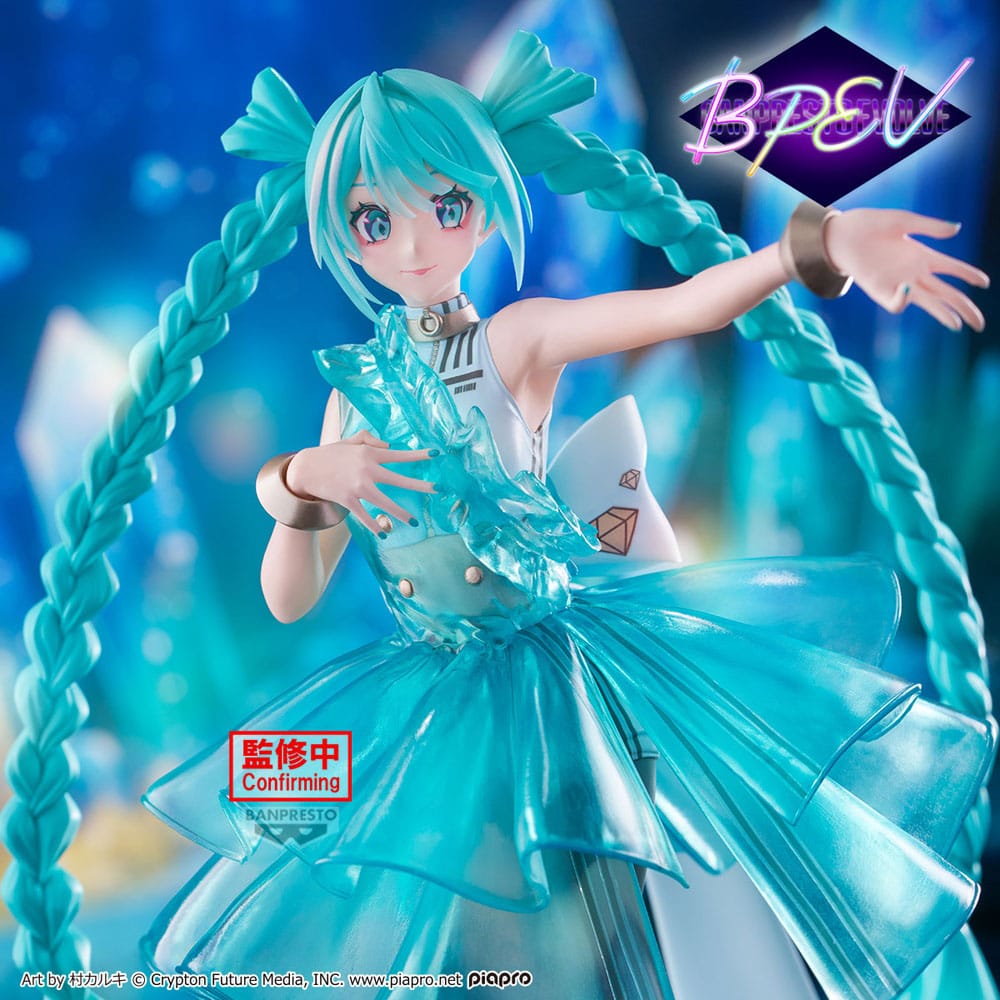 Hatsune Miku Clearluxe  PVC Statue Emerald Gem 28 cm