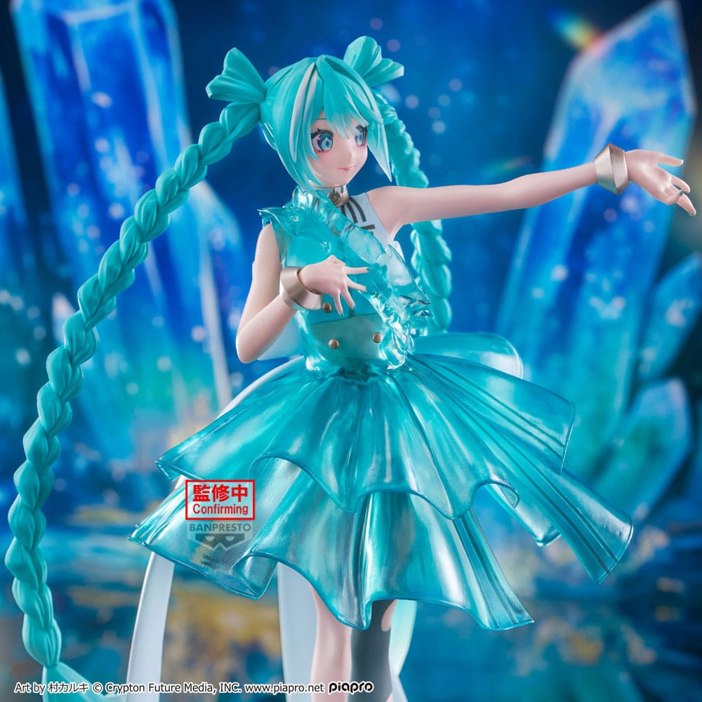 Hatsune Miku Clearluxe  PVC Statue Emerald Gem 28 cm