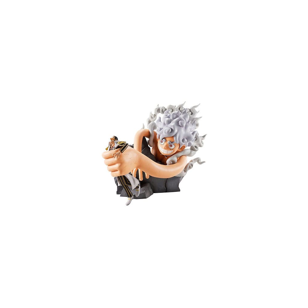 One Piece Burst of Energy Collection Ichibansho PVC Statue Monkey D Luffy Gear 5 vs Borsalino 20 cm
