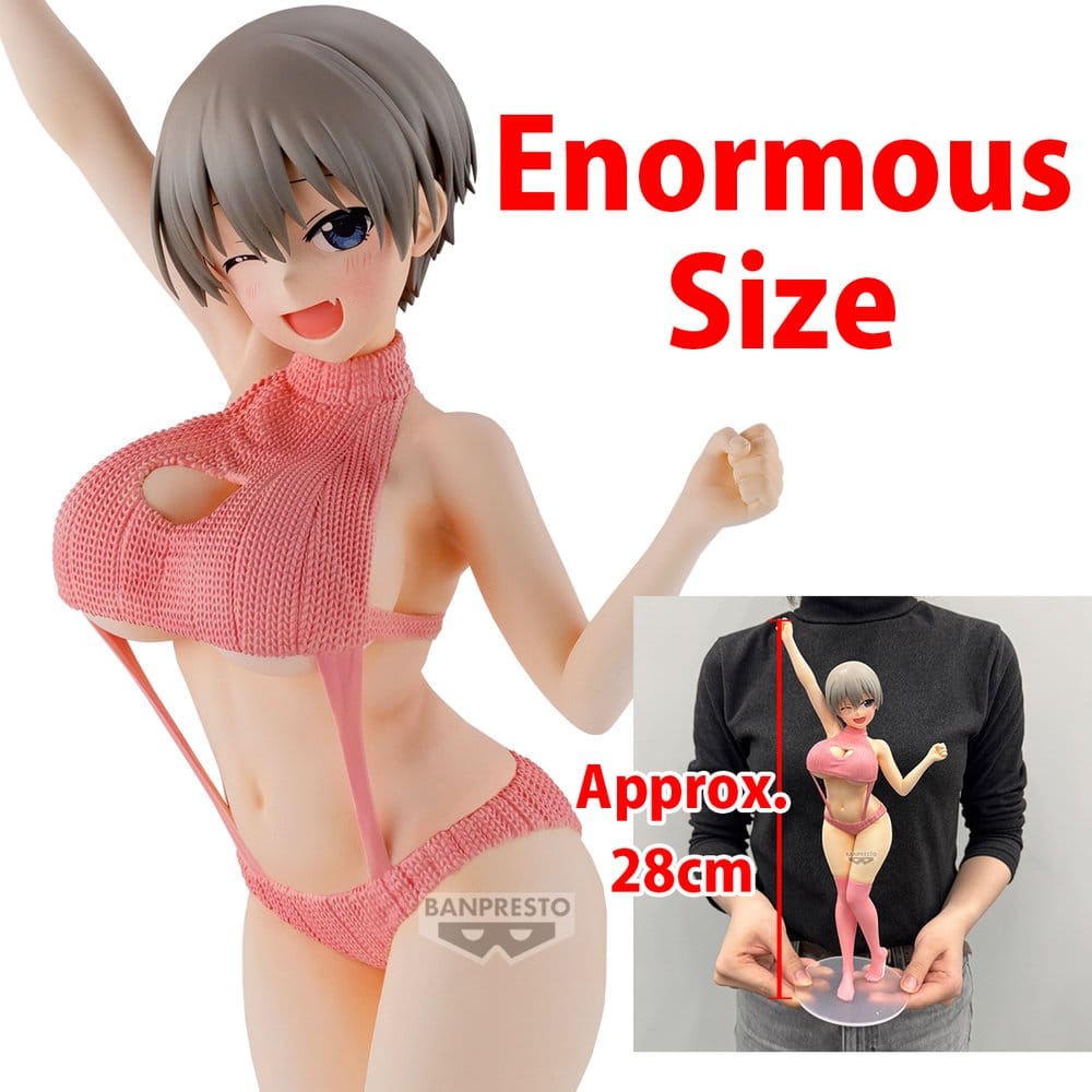 Uzaki-chan Wants to Hang Out! Eternal Romance PVC-Figur Hana Uzaki (Sweater Swimsuit Ver.) 28 cm