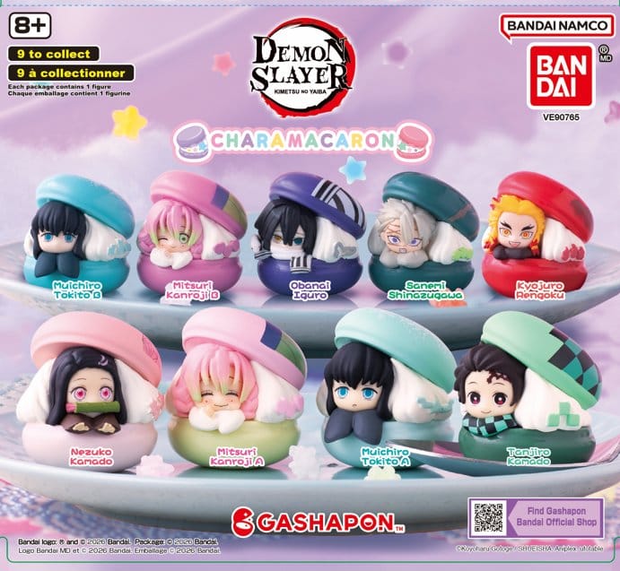 Demon Slayer: Kimetsu no Yaiba Chara Macaron Gashapon Minifiguren 4 cm Blind Box Display (24)