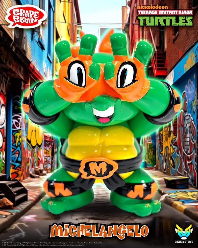 Teenage Mutant Ninja Turtles x Grape Brain Vinyl-Figur Michelangelo 24 cm
