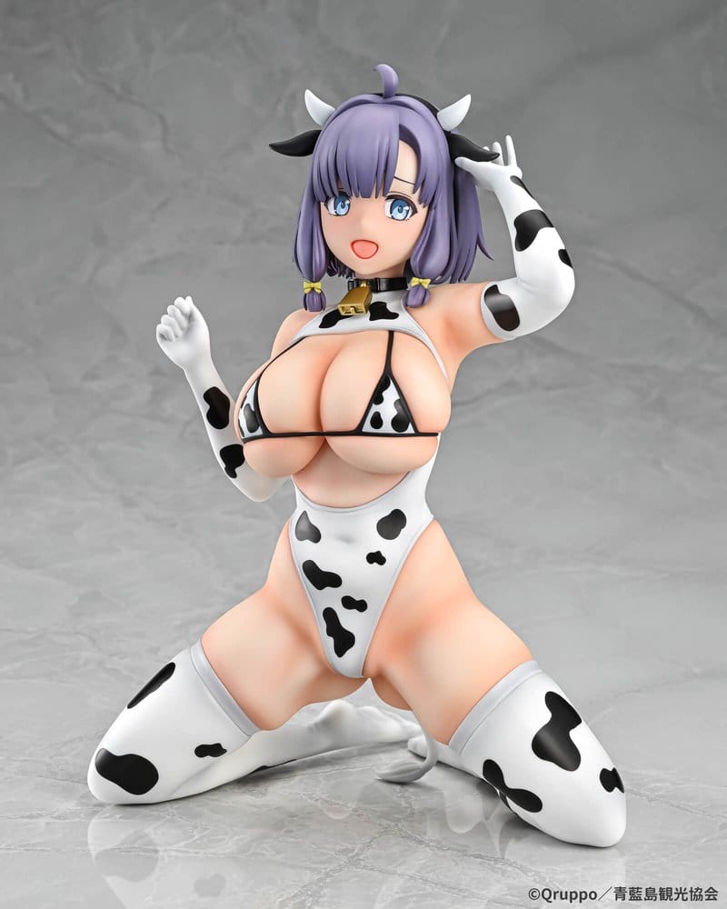 Nukitashi The Animation PVC Statue 1/5 Misaki Hotori Cow print costume 22 cm 