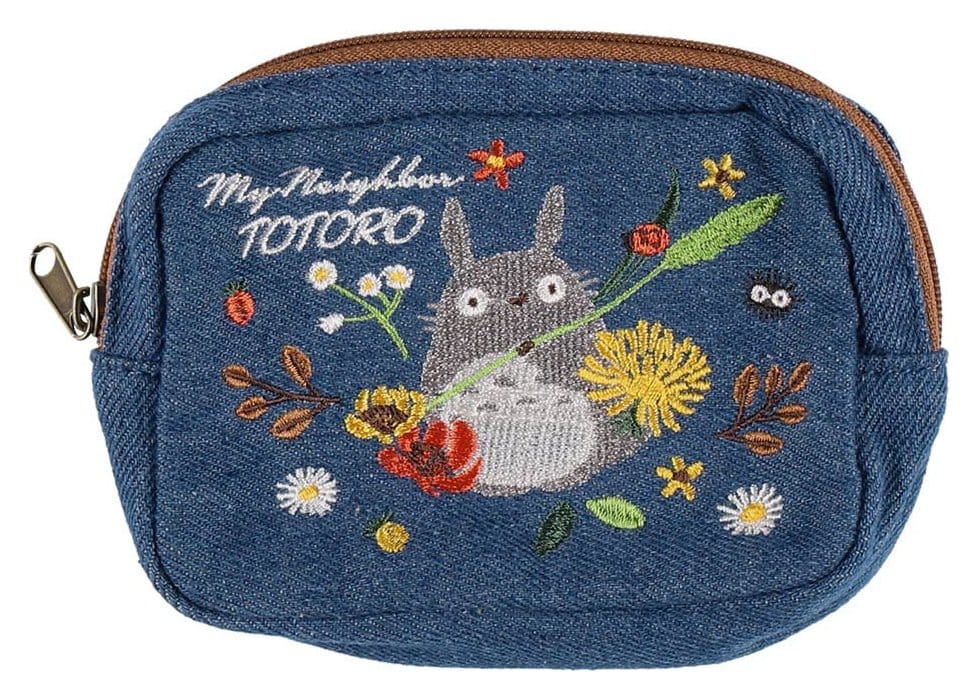 Mein Nachbar Totoro Denim Beutel Totoro & flower wreath
