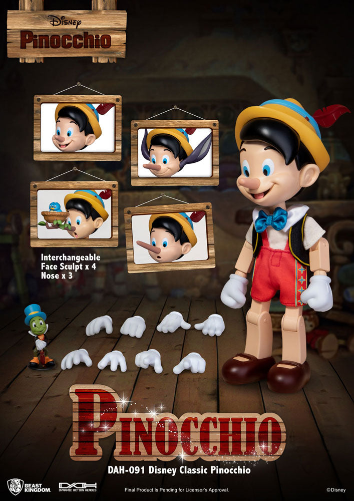 Disney Classic Dynamic 8ction Heroes Actionfigur 1/9 Pinocchio 18 cm